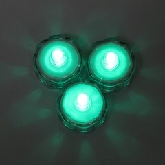 48 Turquoise LED Submersible Underwater Tea lights TeaLight Flameless US Shipper