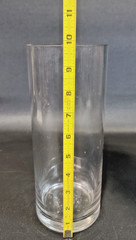 6 Glass Cylinder Vases ~ 10 in Tall ~ Wedding Center Piece