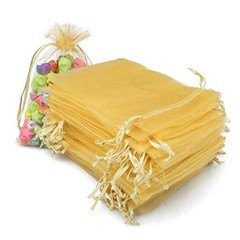 Organza Bags 4×6 Inches, 100PCS Gold Organza 1 Count (Pack of 100) Gold-4×6