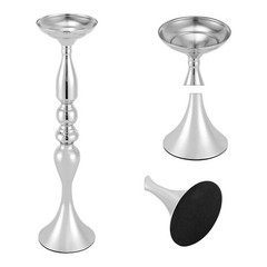 10 Pcs 19.7″ Silver Wedding Centerpiece Flower Vases Mermaid Design Tall Table
