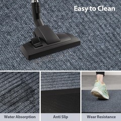 MYOYAY Carpet Runner, 3ft x 10ft Hallway Runner with PVC Non-Slip Backing Ind…