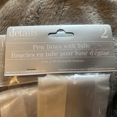 Pew Bows With Tulle