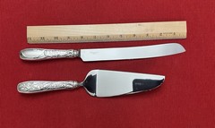Tiffany & Co JARDIN 2 Pc Cake Serving Set W/box Sterling Handle