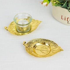 3 Metal 5 in Maple Leaf Votive CANDLE HOLDERS Centerpieces Party Events Supplies