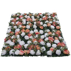 Romantic Artificial Flower Wall Panel Rose Wedding Bouquet Floral Decor 60*40cm