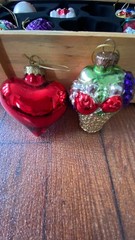 Old World Collection Christmas Bride Wedding Glass Ornaments Set of 12