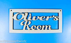 PERSONALISED CUSTOM RAW MDF WOOD KIDS FUN HOUSE DOOR ROOM NUMBER SIGNS PLAQUES