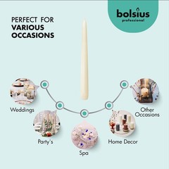 Bolsius 60 Count Household Ivory – 10 – – 8 Hours –