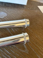 NEW Reed & Barton Cake Server And Knife Set With Rhinestone Handles W Sheathes