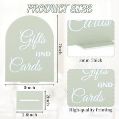 4 Pcs Acrylic Wedding Signs for Reception and Ceremony, Wedding Signage Decor