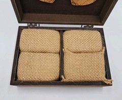 Wedding Ring Box Unique and Engagement Ring Holder Boxes for Rustic Brown