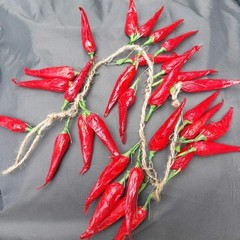 Artificial Pepper String, 5 Pack Simulation Red Chili, 5pcs
