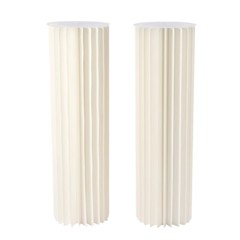 MilkyWhite Cardboard Vase Desktop Floor-standing Cardboard+Acrylic Wedding Decor