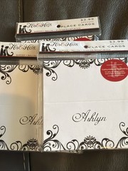 Wedding Black White Brides Party Invitation Envelopes Place Cards Accessories