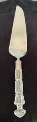 Waterford Cake & Pie Server w Crystal Handle & Serrated Stainless Blade