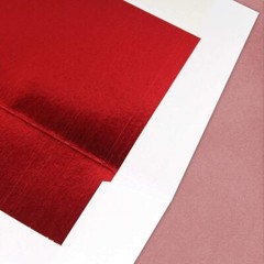 25x JAM PAPER A7 Premium Invitation Envelope 5 1/4 x 7 1/7 WHITE / RED Foil