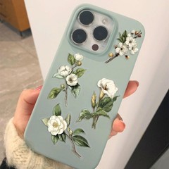 50pcs White Flower Scrapbook Stickers – Vintage Botanical Clear Floral Aes