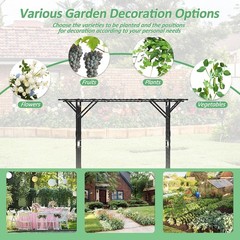 Supersize Flattop Garden Arch for Wedding – 106″ L x 106″ H Garden Arch Trellis