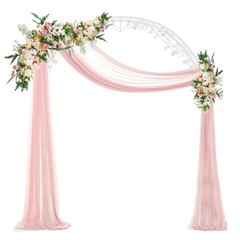 Weatherproof White Wedding Archway Backdrop Stand Garden Arch Trellis Arbor 2.4M