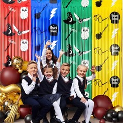 2 Pack Magical Wizard School Themed Beaded Curtain – 6.6FT x 3.3FT – Magical …