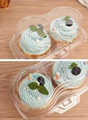 Double Cupcake Container,2 Compartment Cupcake Container – Deep Cupcake 10