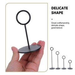 4Pcs Black Wedding Table Card Holders with Easy Maintenance and Sturdy Design