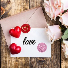 Heart Garland Bee Wax Seal Stamp Heads Removable Sealing Brass Stamp Heads
