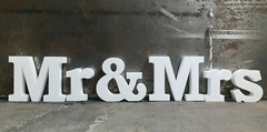 Lettering «Mr & Mrs» letters 30-50 cm proposal engagement wedding display