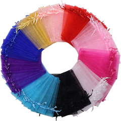100pcs Multi-Colored Organza Bags,4 x 6 inches Christmas Wedding Favors Gift Dra