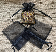 50 Black Birdseed Bags, Organic Wedding Toss , All Natural, Eco-friendly