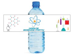 Science Theme Kids Birthday Party Special Occasion School Water Bottle Labels