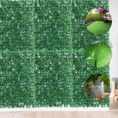 12Pcs Artificial Plant Hedge Grass Mat Greenery Wall Fence Panel Background USA