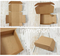 20 Kraft Box Wedding Favour Boxes Party Personalised Thank You Gift Packing Box