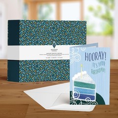 Designer Papers Birthday Greeting Card Assortment with Organizer Box (36 Card…