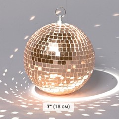 Yescom 4PCS 7″ Small Disco Ball Mirror Mini Hanging for Party Events Wedding
