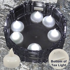 24 Flameless Floating LED tealight Candle Battery operated WHITE tea lights NEW