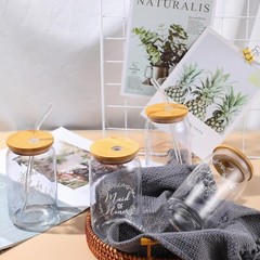 Tanlade 8 Pcs Bridesmaid Proposal Gifts 16 oz Glass Cups Maid of Honor Gift M…