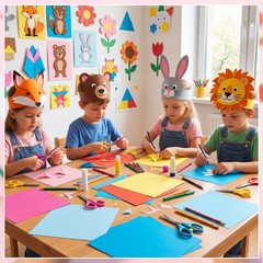 25 Sheets Colored Cardstock 12×12, 10 Assorted Colors Construction Paper 180G…