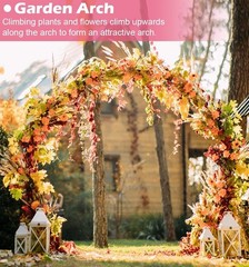 Queension Extra Large Wedding Arch for Ceremony 8.5Ft Wide 7.4Ft High, Metal Bal
