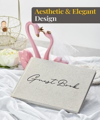 Classic Guest Book for Weddings & Showers – 10×7 Inches of Cherished Memories