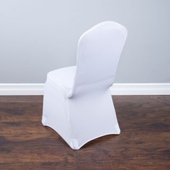 10 White Spandex Chair Cover Stretch Fit Wedding Reception Party Banquet Decor