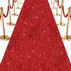 Glitter Carpet Runner 2.6FT x 15FT (200 GSM Thick) + Adhesive Tape – Durable …