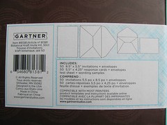 Brand New Gartner Botanical Kraft Invite stationery Kit 50 Count