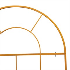 Gold Metal Wedding Arch Backdrop Stand 6.6ft Garden Holder Rack Arch Stand