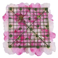 12 PCS Artificial 3D Flower Wall Panel Wedding Backdrop Wall Decor Pink 15*15 In