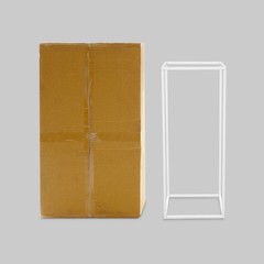 White 20 PCS Decoration Flower Stand For Wedding, Flower Stand 9.45*9.45*23.62in