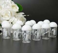 12 MINI SALT & PEPPER SHAKERS WEDDING Party FAVORS WHITE Recuerdos De Boda