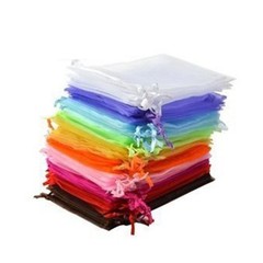 50Pcs Assorted Color Reusable Organza Gift Bags for Wedding Jewelry and Parties
