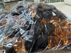Decorative Acrylic Crystal Gems Colors Ice Rocks orange and black 2 lbs