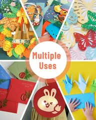 Colored Cardstock 150 sheets, 8.5” x 11” Paper – Multi-color,White
